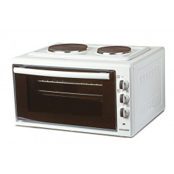 Малка готварска печка с два котлона, бяла, Concepta ЕО 4220